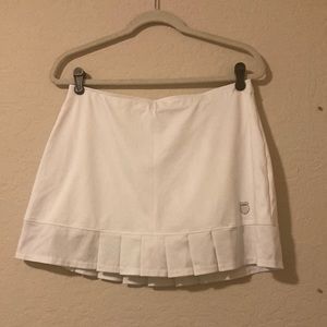 K-Swiss white tennis skirt size medium